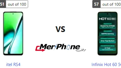 مقارنة ألوان البشرة في الكاميرا بين itel RS4 و Infinix Hot 60 5G