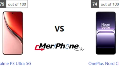 صورة توضح مقاومة الماء في Realme P3 Ultra 5G و OnePlus Nord CE5