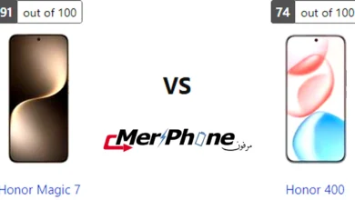 صورة توضح حجم النوتش في Honor Magic 7 و Honor 400