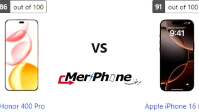 جدول مقارنة تفصيلي لهاتفي Honor 400 Pro و Apple iPhone 16 Pro