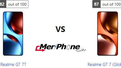 صورة توضح بصمات الأصابع على ظهر Realme GT 7T و Realme GT 7 (Global)