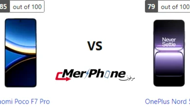 شكل النوتش والثقب في Xiaomi Poco F7 Pro و OnePlus Nord 5