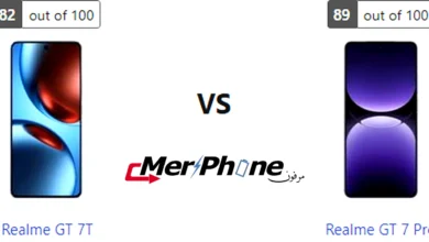 صورة للمواصفات مطبوعة لـ Realme GT 7T و Realme GT 7 Pro