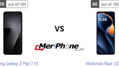 مقارنة الحرارة أثناء اللعب في Samsung Galaxy Z Flip 7 FE و Motorola Razr (2025)