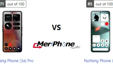 مقارنة وضوح الشاشة تحت الشمس لـ Nothing Phone (3a) Pro و Nothing Phone (3)