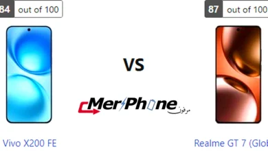 مقارنة دقة التفاصيل في الشاشة بين Vivo X200 FE و Realme GT 7 (Global)
