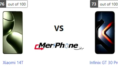 مقارنة شكل الفلاش في Xiaomi 14T و Infinix GT 30 Pro