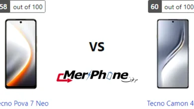 مقارنة لقطة الشاشة المطولة في Tecno Pova 7 Neo و Tecno Camon 40