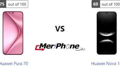 شكل النوتش والثقب في Huawei Pura 70 و Huawei Nova 14