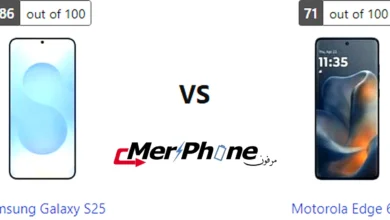 صورة توضح مقاومة الماء في Samsung Galaxy S25 و Motorola Edge 60