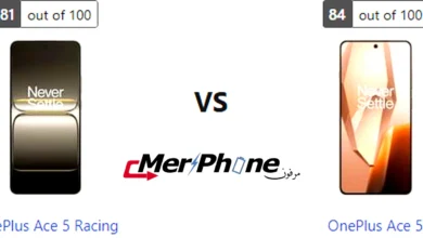 مقارنة دقة التفاصيل في الشاشة بين OnePlus Ace 5 Racing و OnePlus Ace 5