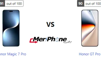مقارنة لقطة الشاشة المطولة في Honor Magic 7 Pro و Honor GT Pro