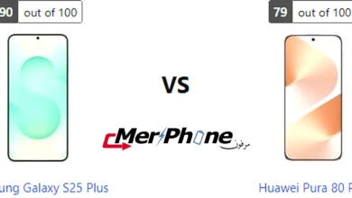 مقارنة تشبع الألوان في الفيديو لـ Samsung Galaxy S25 Plus و Huawei Pura 80 Pro