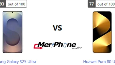 مقارنة شكل الفلاش في Samsung Galaxy S25 Ultra و Huawei Pura 80 Ultra