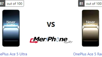 مقارنة شكل الفلاش في OnePlus Ace 5 Ultra و OnePlus Ace 5 Racing