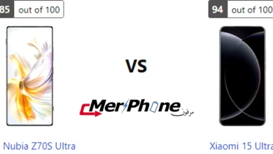 لقطة جانبية توضح سمك ZTE Nubia Z70S Ultra مقارنة بـ Xiaomi 15 Ultra