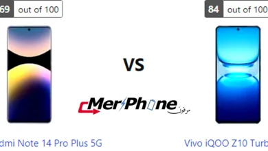 صورة توضح استهلاك البطارية في Xiaomi Redmi Note 14 Pro Plus 5G و Vivo iQOO Z10 Turbo Pro