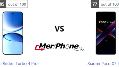 مقارنة زوايا الرؤية في شاشة Xiaomi Redmi Turbo 4 Pro و Xiaomi Poco X7 Pro