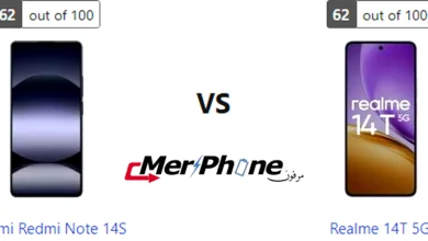 مقارنة لوحة الإشعارات في Xiaomi Redmi Note 14S و Realme 14T 5G