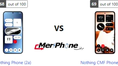 صورة توضح شعار الشركة على Nothing Phone (2a) و Nothing CMF Phone 2 Pro