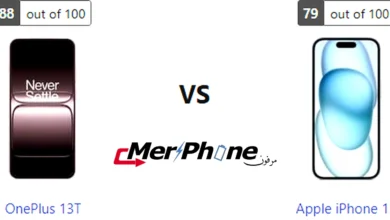 صورة توضح مكان البصمة في OnePlus 13T و Apple iPhone 15