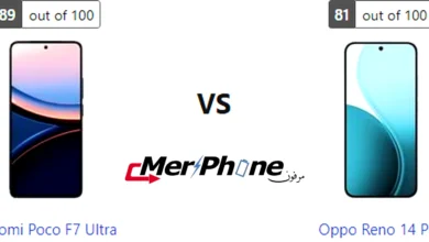 إنفوجرافيك يوضح الفروق بين Xiaomi Poco F7 Ultra و Oppo Reno 14 Pro