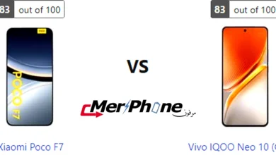 صورة توضح دعم شريحة الاتصال في Xiaomi Poco F7 و Vivo IQOO Neo 10 (China)