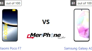 صورة توضح مركز التحكم في Xiaomi Poco F7 و Samsung Galaxy A35 5G