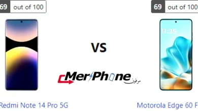 مقارنة الملحقات المرفقة مع Xiaomi Redmi Note 14 Pro 5G و Motorola Edge 60 Fusion