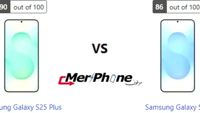 صورة توضح استهلاك البطارية في Samsung Galaxy S25 Plus و Samsung Galaxy S25
