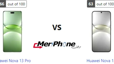 مقارنة وضعية الإمساك باليد لـ Huawei Nova 13 Pro و Huawei Nova 13