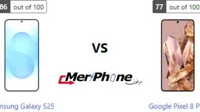 صورة توضح دعم الجيل الخامس 5G في Samsung Galaxy S25 و Google Pixel 8 Pro