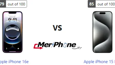 صورة توضح استهلاك البطارية في Apple iPhone 16e و Apple iPhone 15 Pro