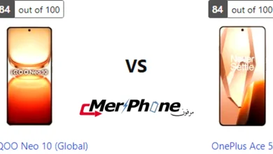 صورة توضح نصوع الألوان في شاشة Vivo IQOO Neo 10 (Global) و OnePlus Ace 5