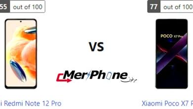 صورة حقيقية تجمع بين Xiaomi Redmi Note 12 Pro و Xiaomi Poco X7 Pro