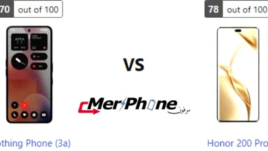 مقارنة الويدجت في الشاشة الرئيسية لـ Nothing Phone (3a) و Honor 200 Pro