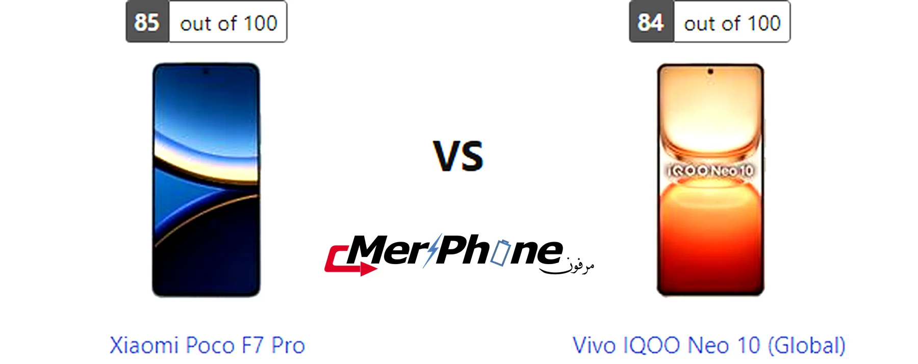 صورة توضح التصوير البطيء في Xiaomi Poco F7 Pro و Vivo IQOO Neo 10 (Global)