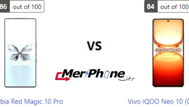 مقارنة تشبع الألوان في الفيديو لـ ZTE Nubia Red Magic 10 Pro و Vivo IQOO Neo 10 (Global)