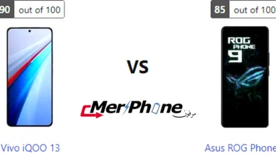 مقارنة لقطة الشاشة المطولة في Vivo iQOO 13 و Asus ROG Phone 9