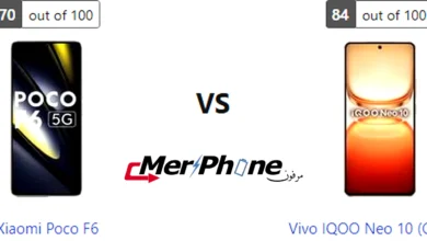 صورة توضح بصمات الأصابع على ظهر Xiaomi Poco F6 و Vivo IQOO Neo 10 (Global)