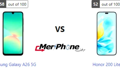 مقارنة واجهة المستخدم في Samsung Galaxy A26 5G و Honor 200 Lite