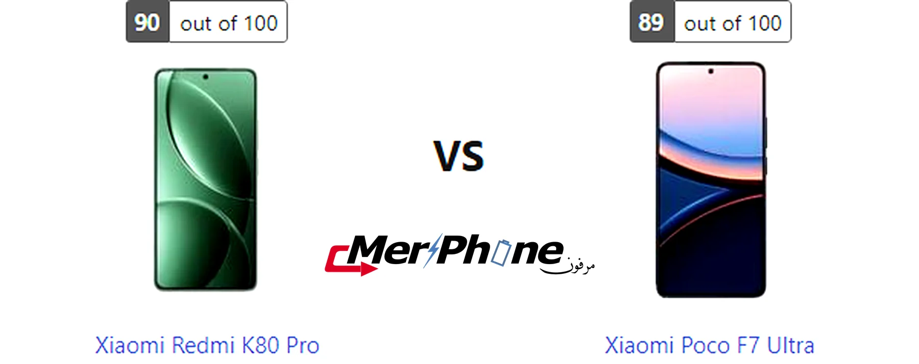 مقارنة نوع منفذ الشحن في Xiaomi Redmi K80 Pro و Xiaomi Poco F7 Ultra