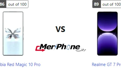 صورة تستعرض ألوان ZTE Nubia Red Magic 10 Pro و Realme GT 7 Pro