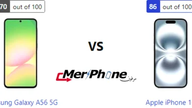 صورة توضح وضع التصوير الليلي في Samsung Galaxy A56 5G و Apple iPhone 16