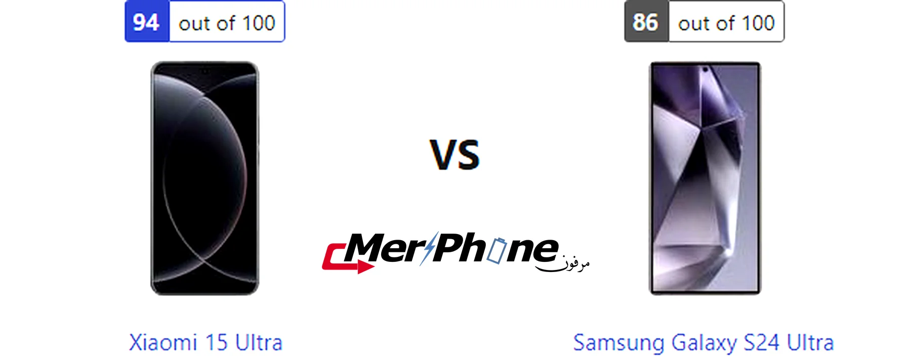 صورة توضح التصوير العريض في Xiaomi 15 Ultra و Samsung Galaxy S24 Ultra