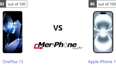 صورة توضح التنقل بالإيماءات في OnePlus 13 و Apple iPhone 16