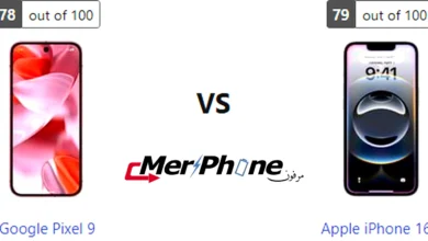 مقارنة شكل الشاشة بين Google Pixel 9 و Apple iPhone 16e