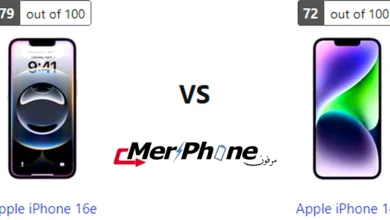 صورة توضح تسجيل الشاشة في Apple iPhone 16e و Apple iPhone 14