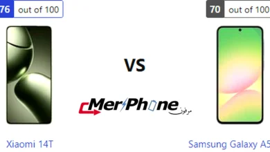 مقارنة شكل الفلاش في Xiaomi 14T و Samsung Galaxy A56 5G