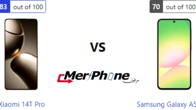 مقارنة شكل الفلاش في Xiaomi 14T Pro و Samsung Galaxy A56 5G